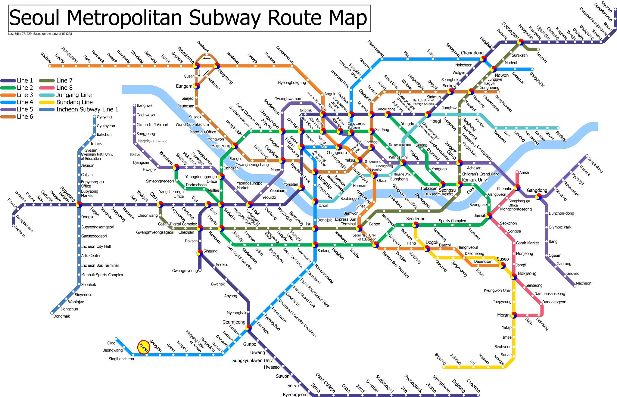 Seoul Subway Map